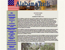 Tablet Screenshot of alabamatrailswar1812.com